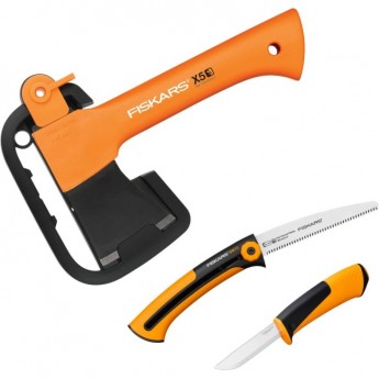 Туристический набор FISKARS 1057912 топор+пила+нож Туристический набор FISKARS 1057912 топор+пила+нож